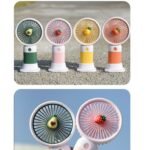 Cute Fruit Series Portable Handheld Mini Fan with Desktop Stand