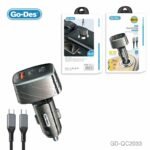 Go-Des GD-QC2033 82.5W 3-Port Fast Car Charger (Dual PD 30W + QC 22.5W) with Type-C Cable