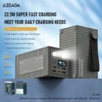 Azeada AZ-P30 60000mAh "Container" 27W Fast Charging Outdoor Power Bank with LED Light