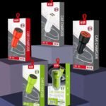 KIn K-C16 3.1A Dual USB Smart Car Charger with Colorful Design